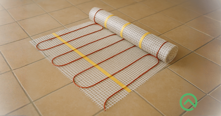 plancher chauffant sur carrelage pose d'un chauffage au sol pour recouvrir un carrelage existant
